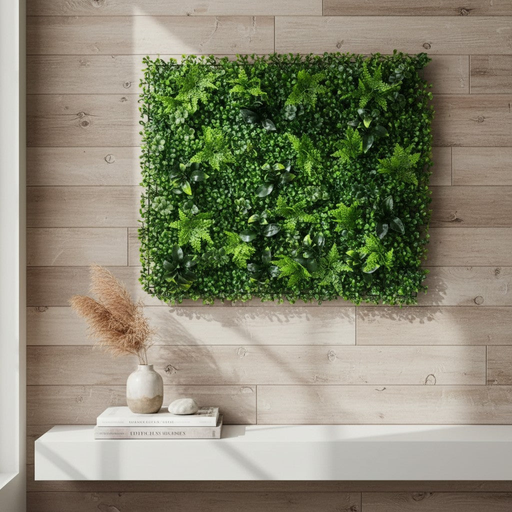 Panneau mural en vegétaux artificielle 40cmx60cm