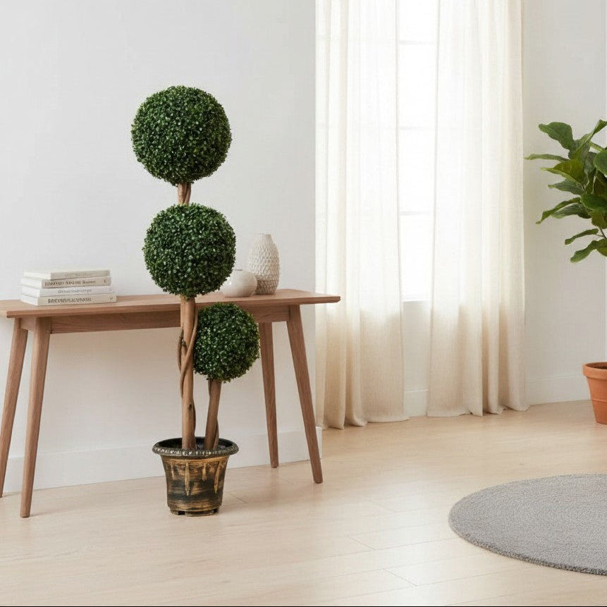 Plante de buis Artificiel Forme de boule Vert | Arbre Déco Premium