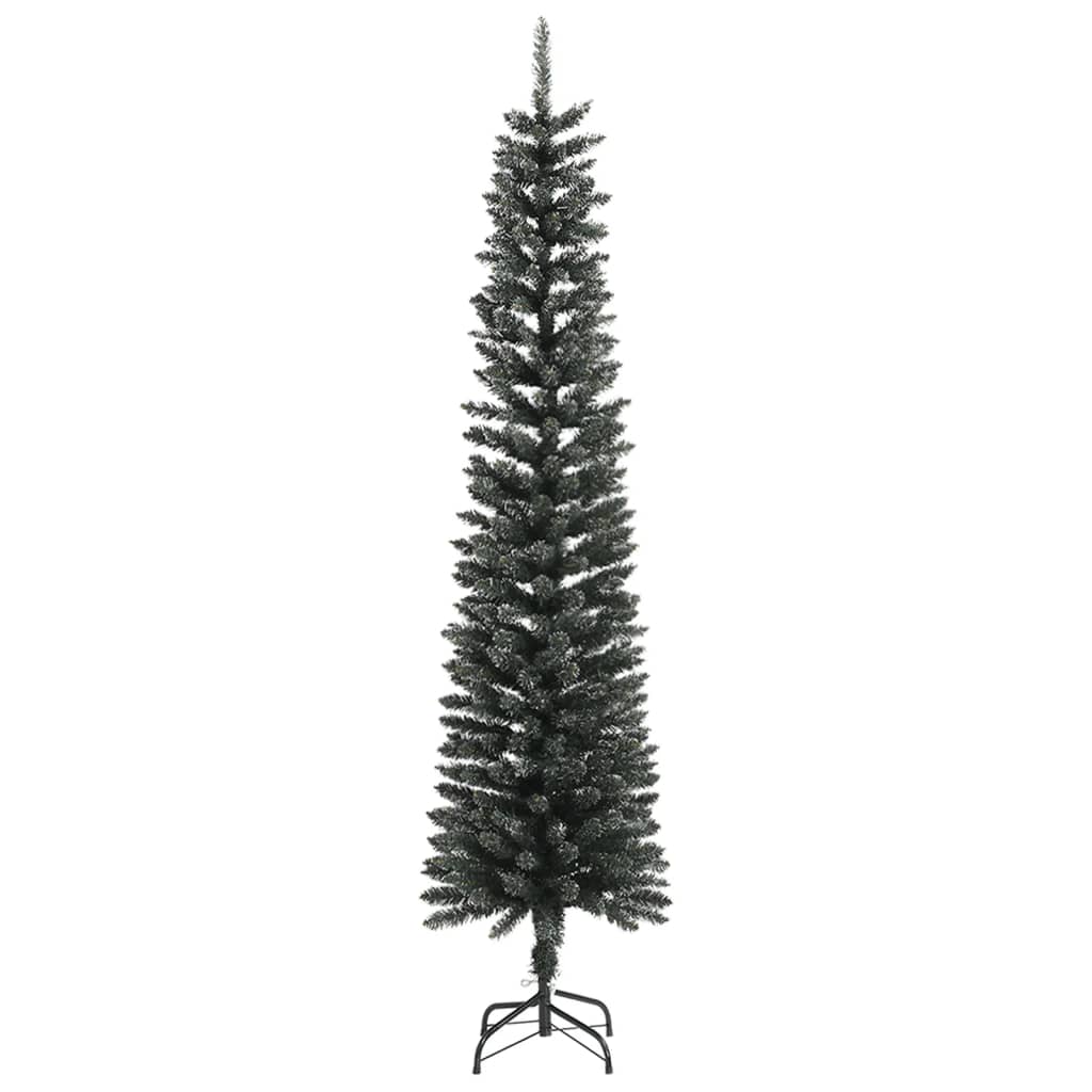 Sapin de Noël artificiel étroit enneigé – Idéal petits espaces