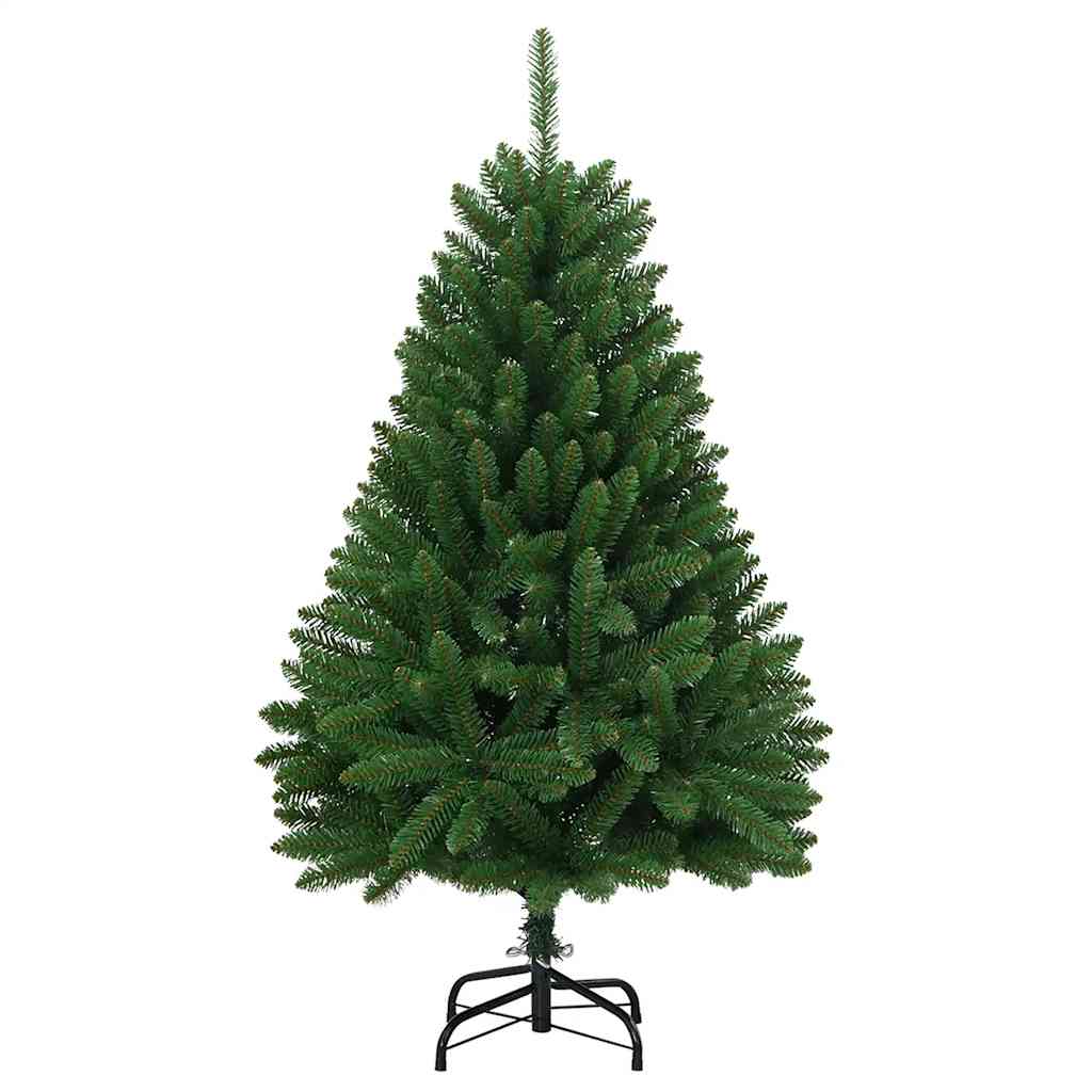 Sapin de Noël artificiel vert à charnières – Réaliste, support inclus