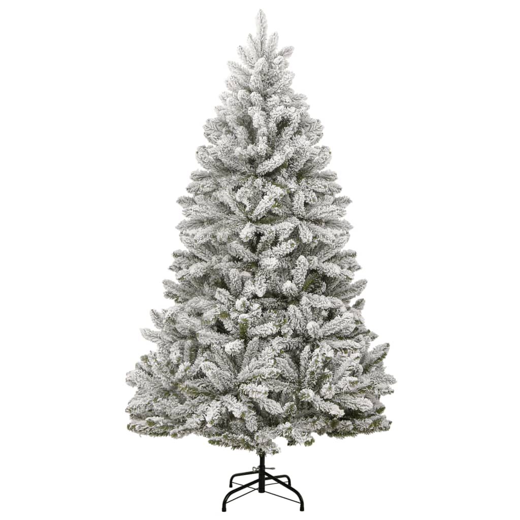 Sapin de Noël artificiel floqué à charnières – Effet neige réaliste