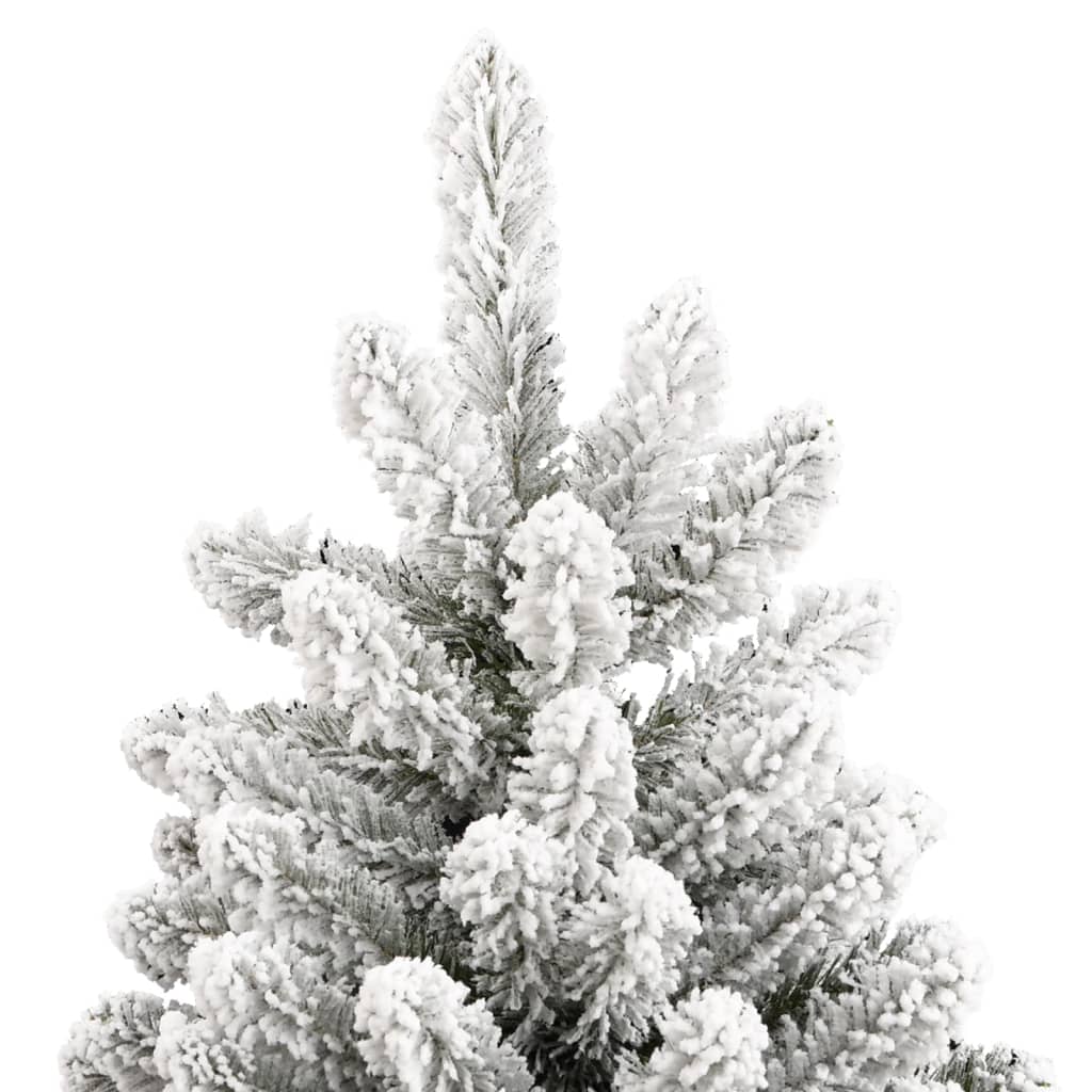 Sapin de Noël artificiel floqué à charnières – Effet neige réaliste
