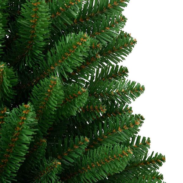Sapin de Noël artificiel vert à charnières – Réaliste, support inclus