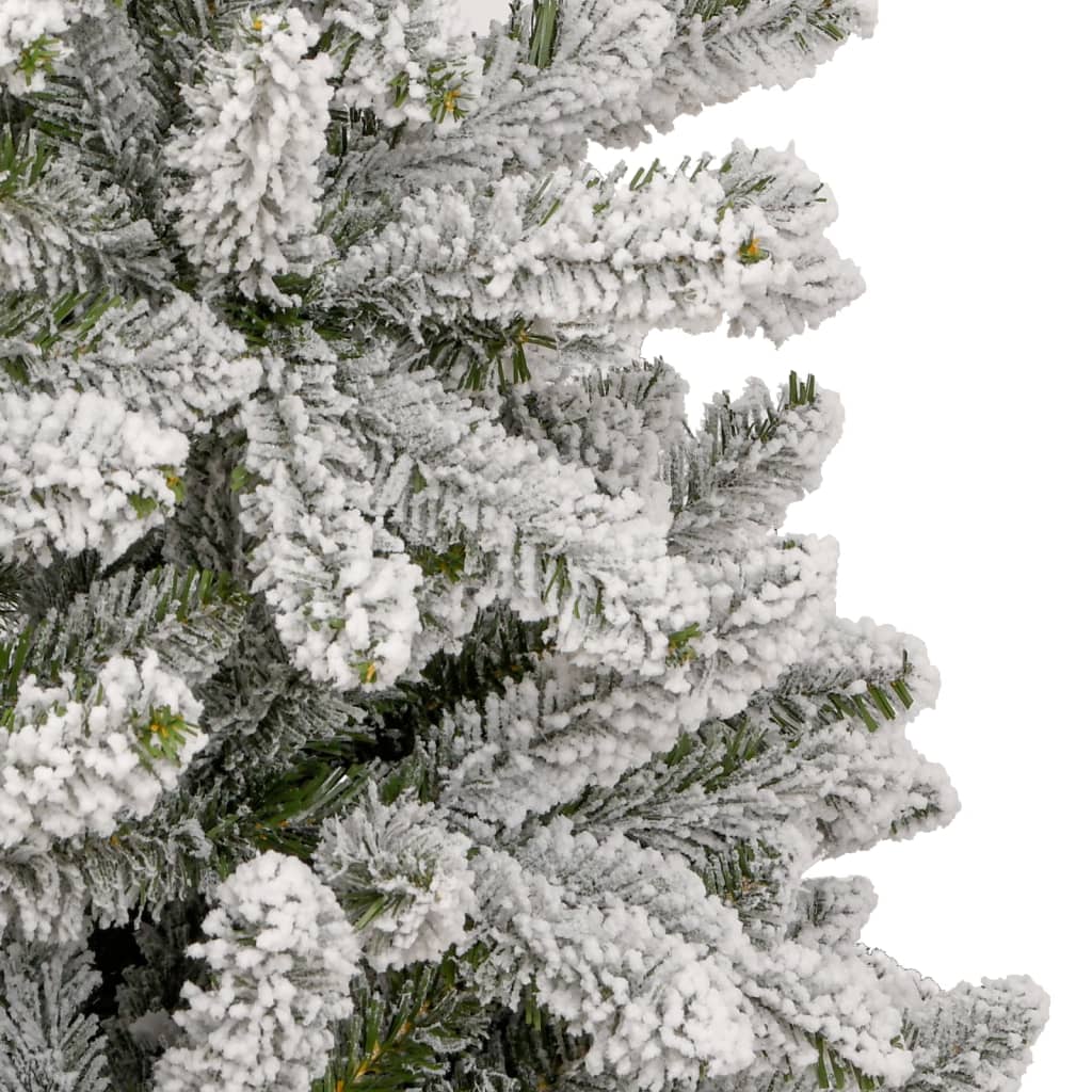 Sapin de Noël artificiel floqué à charnières – Effet neige réaliste